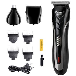 Aparador de nariz e barba 3 em 1 - preto