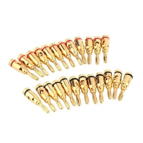 Conector de cabo de fio de alto-falante Banana Plug 24 unidades TE ZC58300
