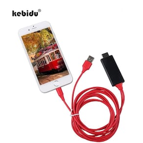 Cabo de 8 pinos para adaptador HDMI macho de 1,8 m HD 1080P para iPod Black