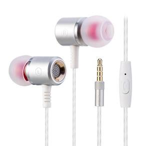 Headphones M400 Metal Super Bass Fone de ouvido com microfone