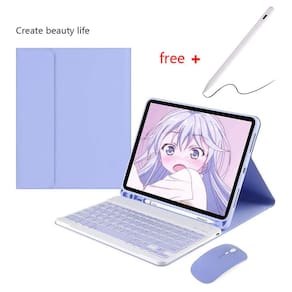 Capa com teclado, mouse e caneta para  9.7 10.2