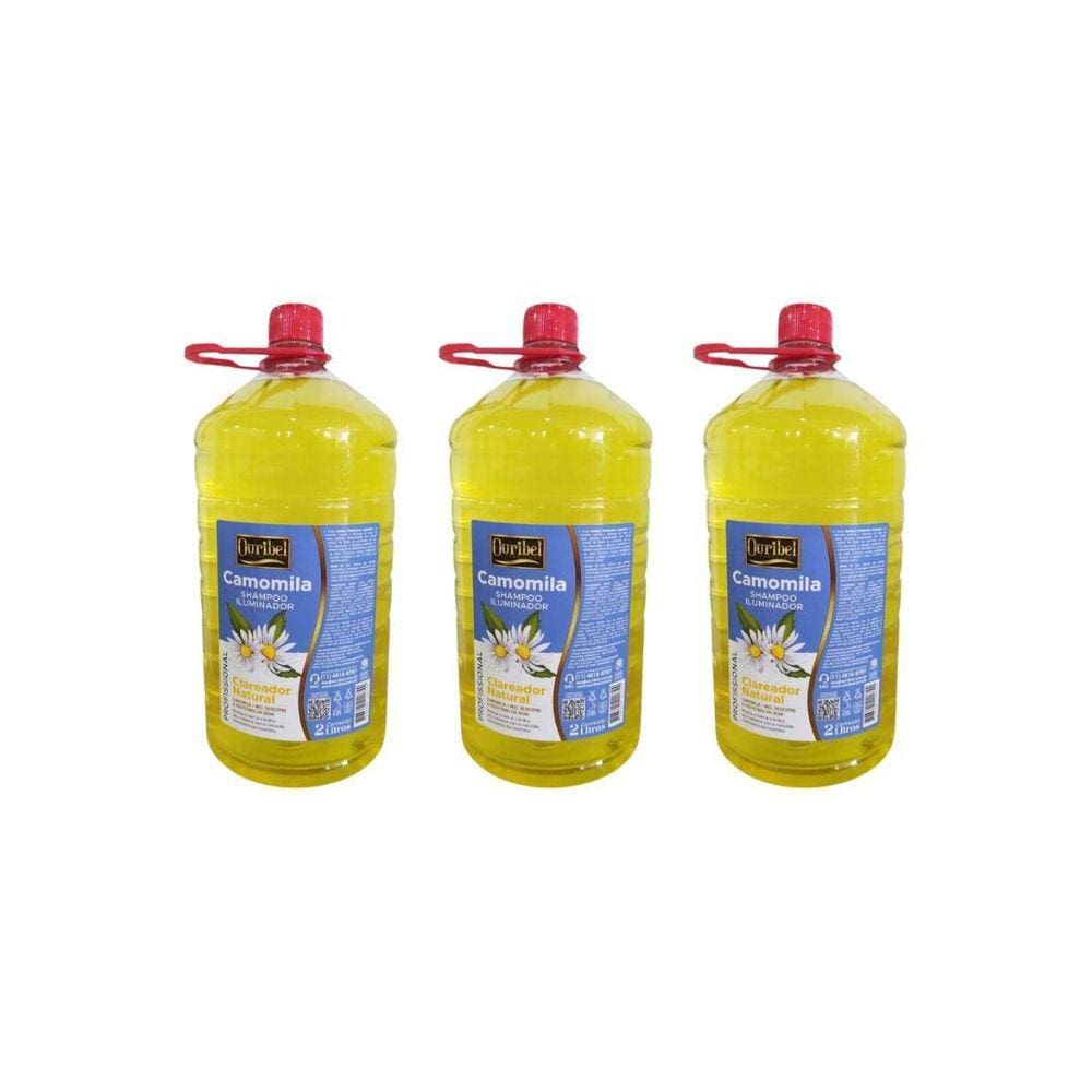 Shampoo Ouribel 2000Ml Camomila - Kit C/3Un