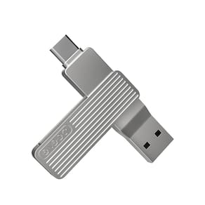 M1 Jesis USB 3.1 + Type-C Dual Interface U Disk, 32GB (Prata