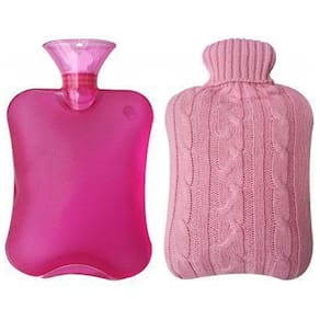 Garrafa de água quente de 2000 ml de injeção de água com tampa tecida