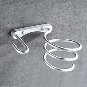 Prateleira de suporte de secador de cabelo para acessórios de banheiro