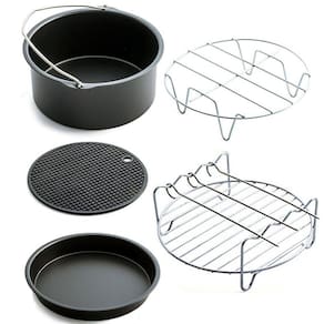 Kit de acessórios para fritadeiras Air Fryer, peças antiaderentes de 7 polegadas