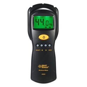 Higrômetro digital e hidrômetro AS981 Display LCD de madeira/cartão