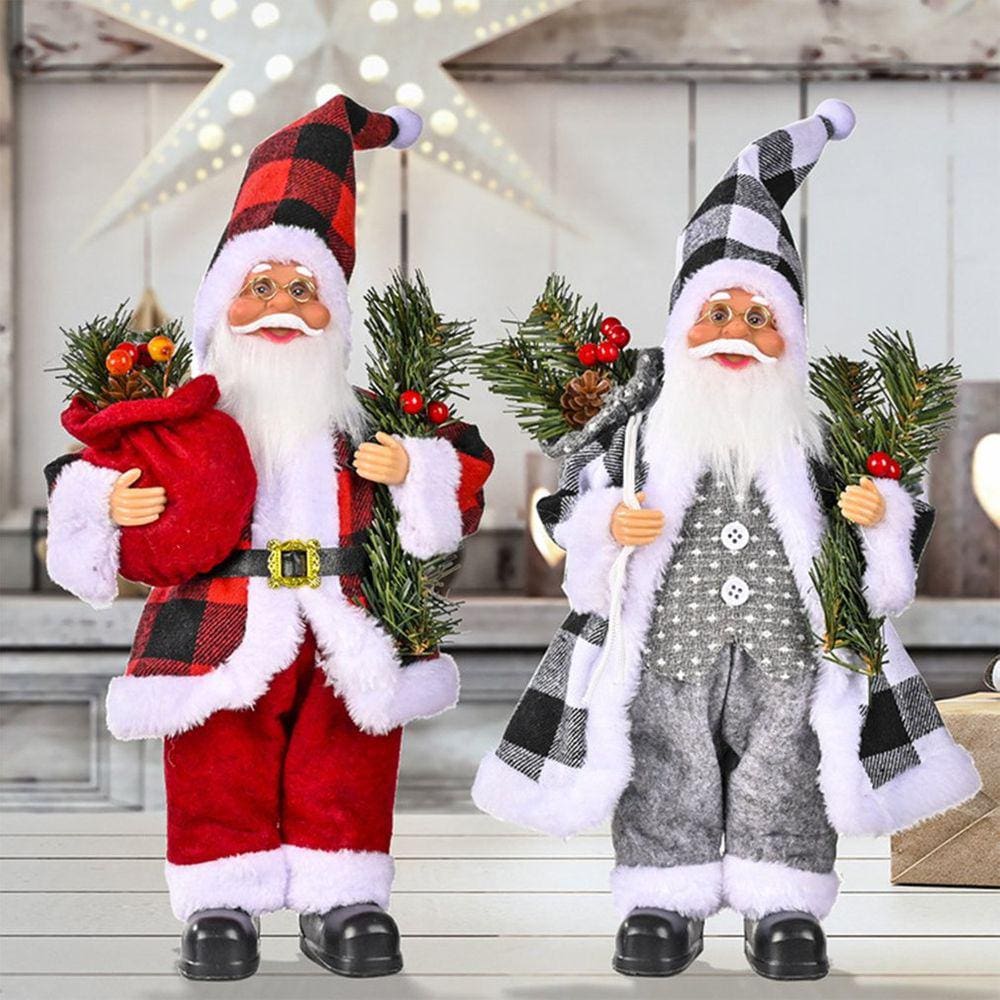 Decoração de mesa de resina de Papai Noel