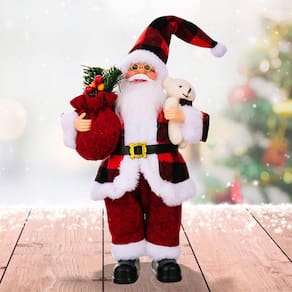 Decoração de mesa de resina de Papai Noel