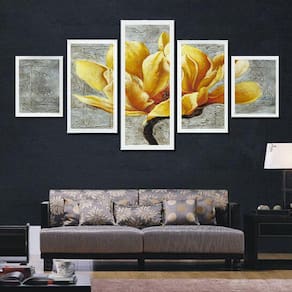 Conjunto de pintura com impressão em tela, 5 peças de arte moderna para decoração de casa