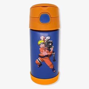 Garrafa Térmica Infantil Click Canudo 300ml Naruto Uzumaki