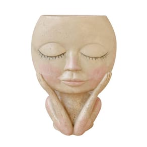 Escultura Retrato Família Vaso Desktop Flor Pote Decoração