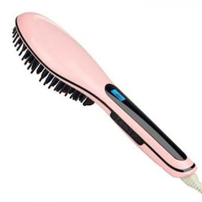 Escova de alisamento de cabelo Euro Plug Pink