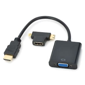 3 em 1 cabo HDMI macho para fêmea + Micro HDMI Converter