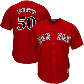 Boston Red Sox Uniforme de Beisebol Masculino Número 50 - Red S