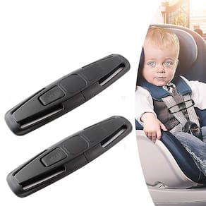 2 Packs Assento de Carro Segurança Segurança Cinto de Segurança Bloqueio Arnês Cinto C