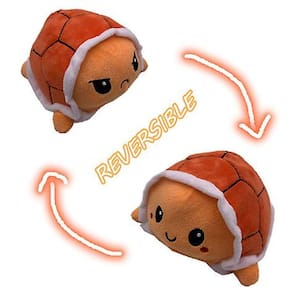 Tartaruga reversível pelúcia brinquedo (um tamanho)