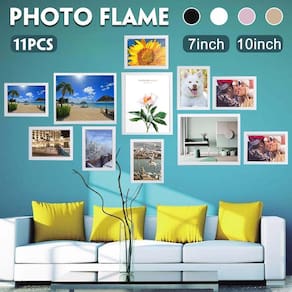 11pcs 4 combinação de cores DIY par de moldura de imagem
