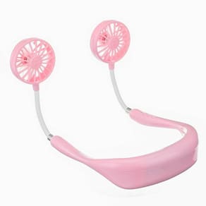 Pescoço Banda Ventilador Mini Ventilador Portátil Duplo Vento Cabeça Pescoço Ventilador wi