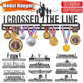 Suporte de medalhas Steel Metal Sport 30-45 Medals Black