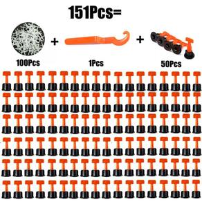 151pcs/202pcs/253pcs telha nivelamento sistema de telha espaçador nivelador nivelador