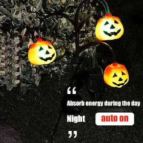 Abóbora decorativa de Halloween com luzes LED