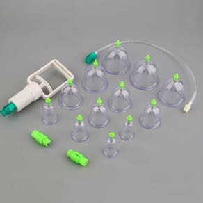 Conjunto de ventosas a vácuo para massagem, ventosa magnética, ventosa mais espessa