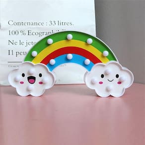 Lâmpada de cabeceira Rainbow para decoração de quarto infantil