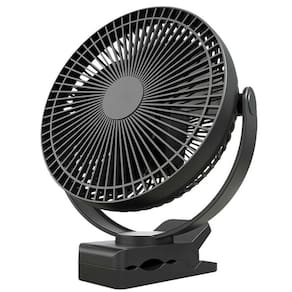 5 polegadas recarregável bateria operada clipe no ventilador de fluxo de ar USB