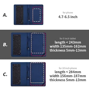 Capa de teclado universal para tablet Android 5 11 caso d