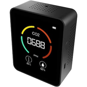 A qualidade do ar monitora o higrômetro três em um de dióxido de carbono