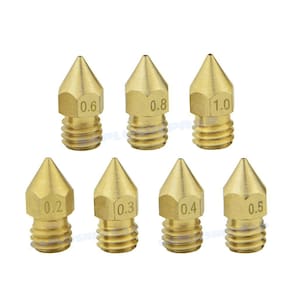 5pcs pcs MK8 Brass Nozzle CR10 CR10S Ender-3 3D Printer Acce
