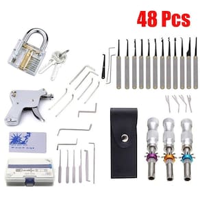 Aço + plástico ferramenta de treinamento - damasco (48pcs)