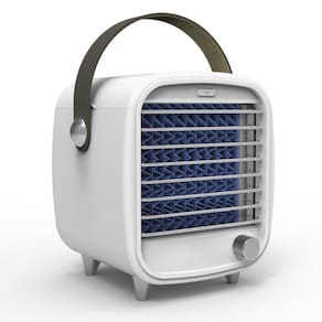 mini geladeira pequeno plástico ventilador sem folhas para casa mini a