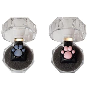2pcs Cat Claw ESC Keycap PBT + Keycap de silicone para mec onesiz