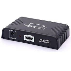 HDMI para SCART Conector Adaptador Conversor Upscaler Preto