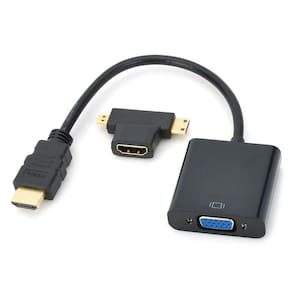 3 em 1 cabo HDMI macho para fêmea + Micro HDMI Converter