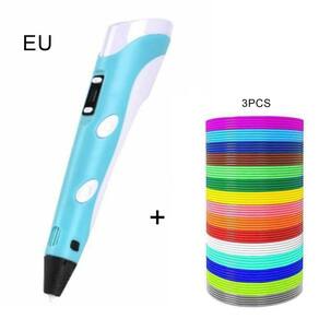 3D caneta estéreo pintura tricolor consumíveis crafting doodle