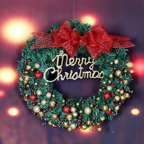 Árvores de Natal e Decorações Coroa de Natal Flor Deco