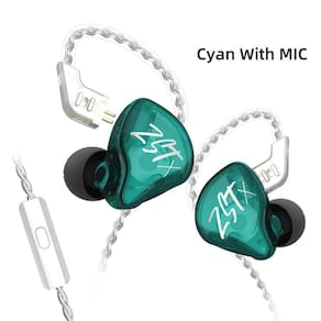 KZ ZST X Fones de ouvido intra-auriculares coloridos 1BA 1DD HiFi Bass Standa