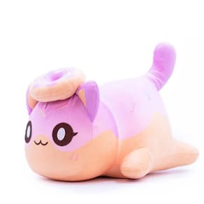 Almofada macia de pelúcia para gatos, boneca, travesseiro de pelúcia