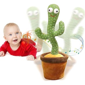 Emoin dançando cantando cacto brinquedo de pelúcia para crianças brincando (Um
