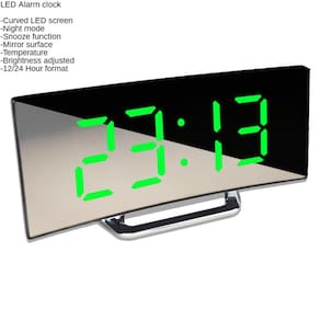 Display LED Despertador Digital para Crianças Despertador com Sn