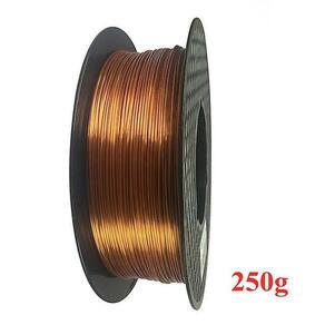 Cobre 250g#1.75mm impressora 3D PLA filamento seda seda textura