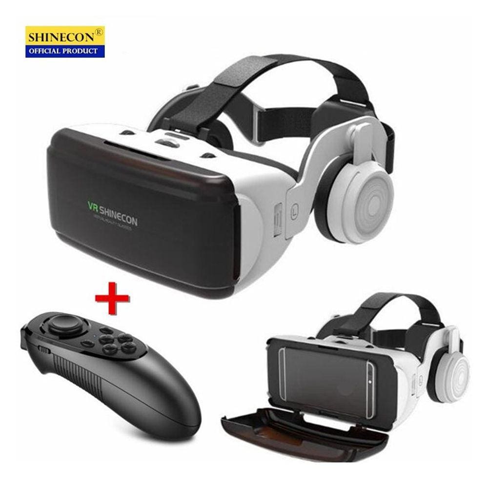 Óculos de Realidade Virtual 3D Óculos VR Box + Controller