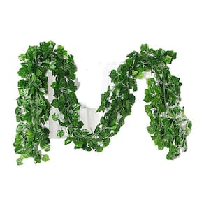 Vinhas de folhas de uva artificiais falsas, 12pcs (tamanho único)