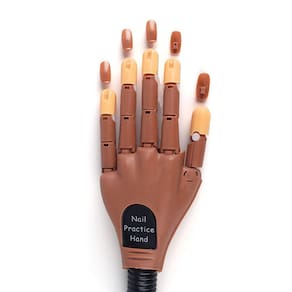 Profissional de prótese de articulação móvel flexível para prática de unhas