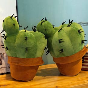 Simulação Cactus Plush Plant Toy Soft Cuddly Car Panela de pelúcia