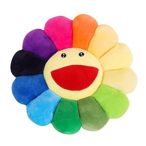 Almofada de pelúcia, almofada de sorriso de girassol (tamanho único)