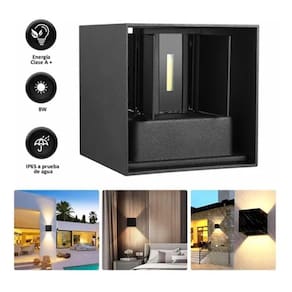 Lâmpada de parede de luz quente impermeável regulável moderna 8w